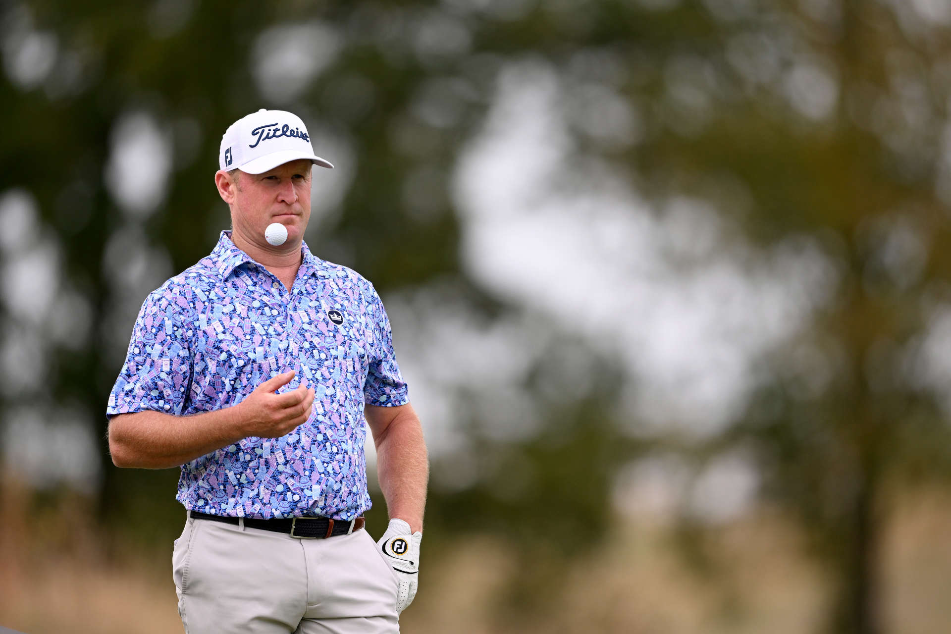PARIS, FRANCE - SEPTEMBER 23: Jamie Donaldson of Wales waits on the 3rd hole on Day Two of the Cazoo Open de France at Le Golf National on September 23, 2022 in Paris, France. (Photo by Ross Kinnaird/Getty Images)