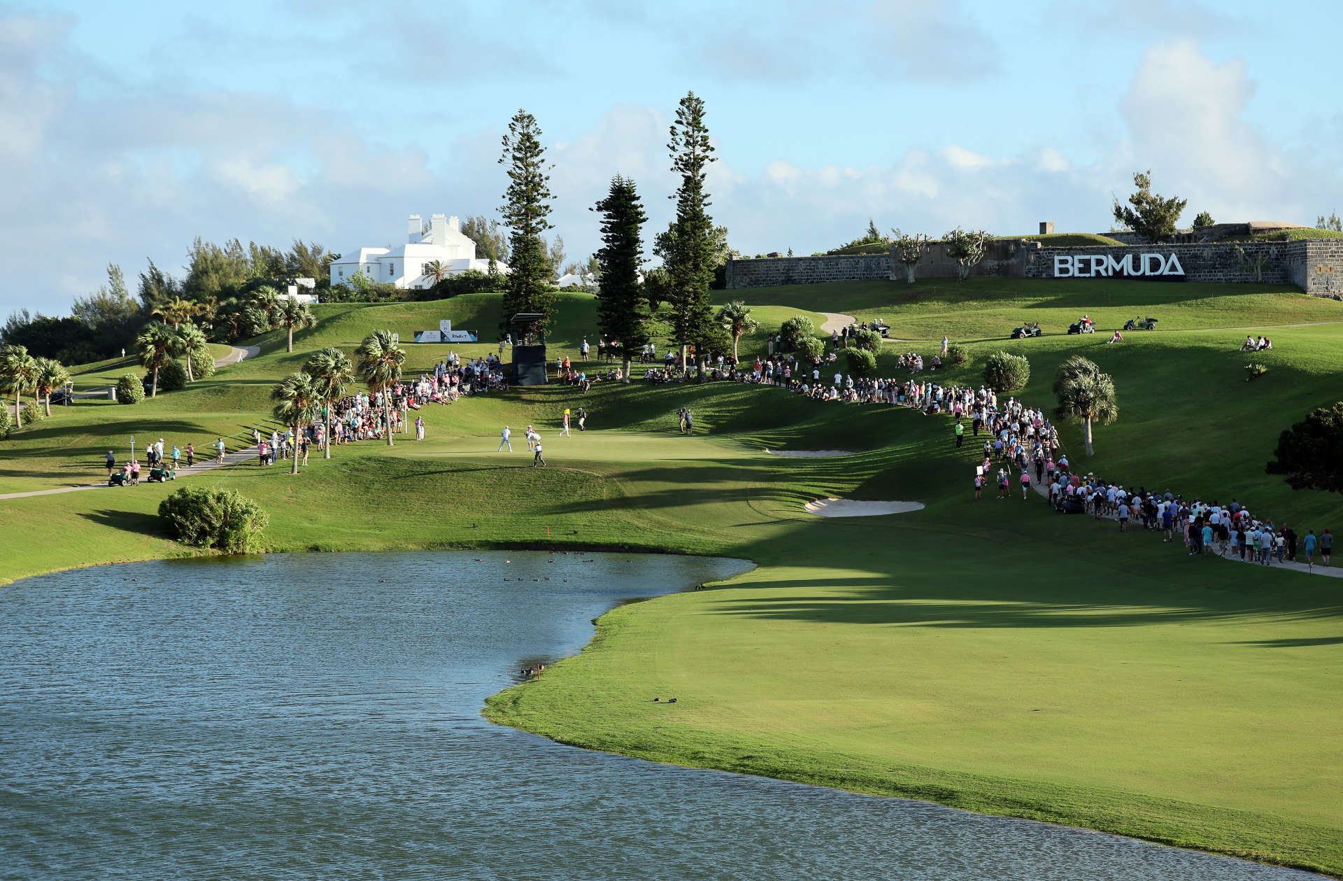 SOUTHAMPTON, BERMUDA - OCTOBER 30: A general view during the fourth round of the Butterfield Bermuda Championship at Port Royal Golf Course on October 30, 2022 in Southampton, . (Photo by Courtney Culbreath/Getty Images)