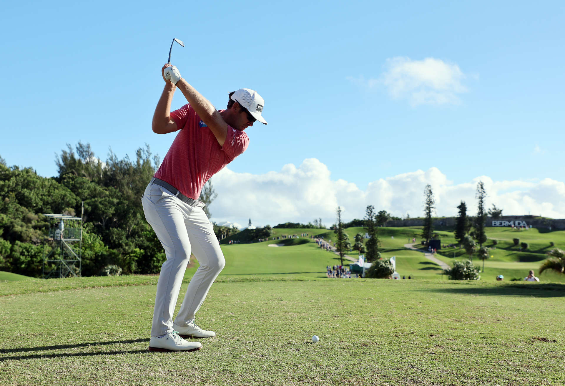 SOUTHAMPTON, BERMUDA - OCTOBER 30: Seamus Power of Ireland plays a shot during the final round of the Butterfield Bermuda Championship at Port Royal Golf Course on October 30, 2022 in Southampton, . (Photo by Andy Lyons/Getty Images)