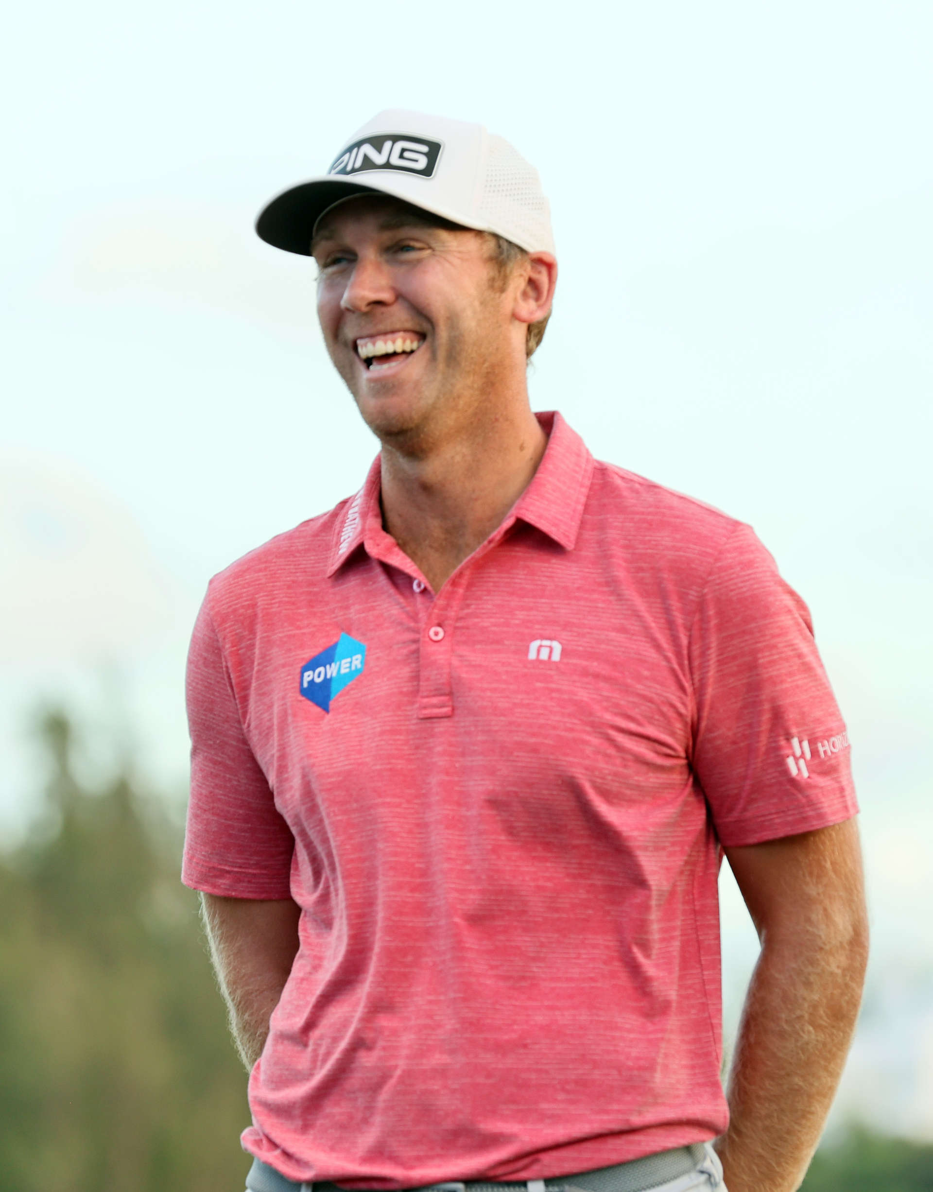 SOUTHAMPTON, BERMUDA - OCTOBER 30: Seamus Power of Ireland smiles after winning the Butterfield Bermuda Championship at Port Royal Golf Course on October 30, 2022 in Southampton, . (Photo by Courtney Culbreath/Getty Images)