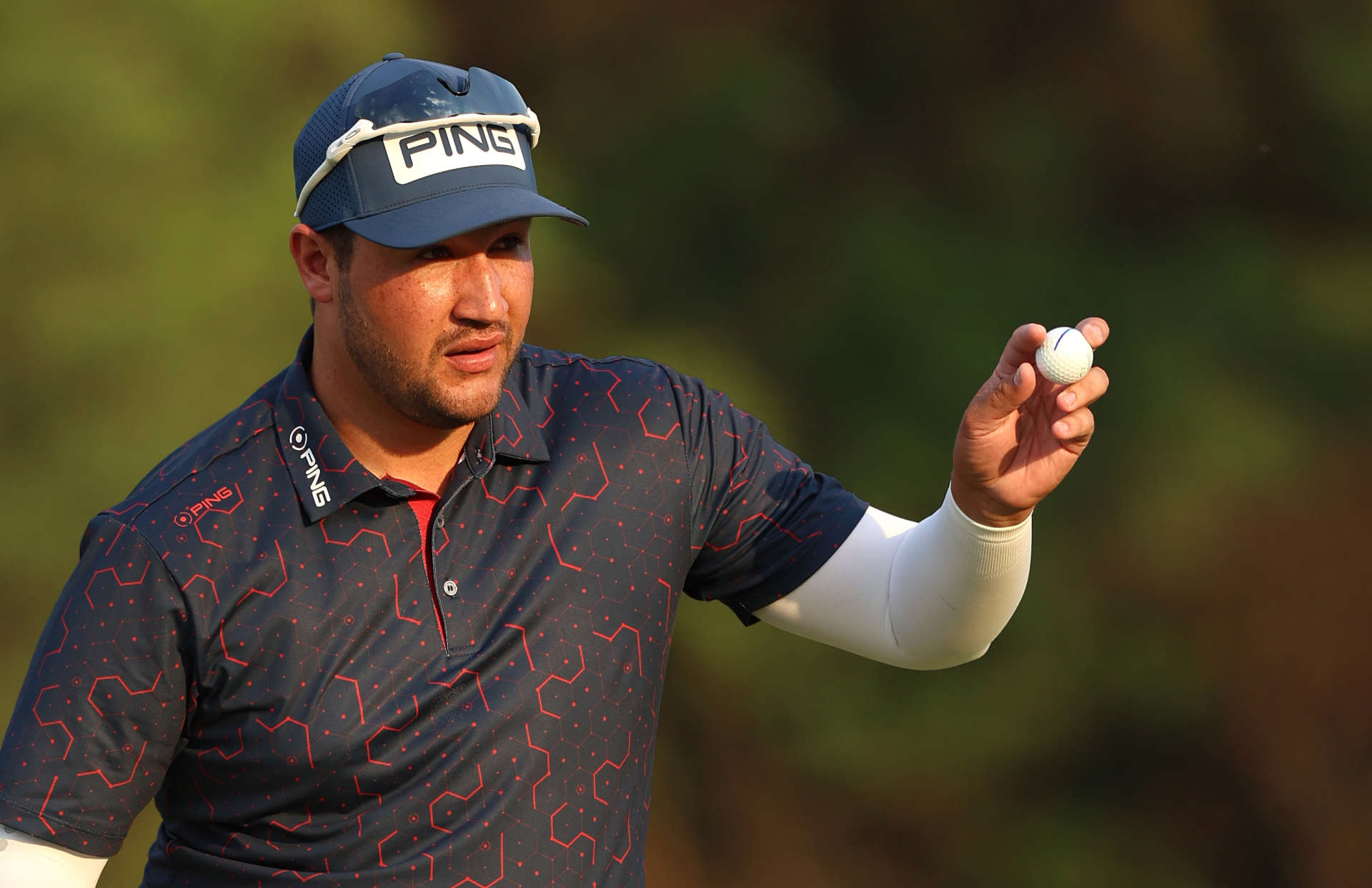JOHANNESBURG, SOUTH AFRICA - DECEMBER 01: Thriston Lawrence of South Africa acknowledges the crowd on the 18th green during Day One of the Investec South African Open Championship at Blair Atholl Golf & Equestrian Estate on December 01, 2022 in Johannesburg, South Africa. (Photo by Luke Walker/Getty Images)