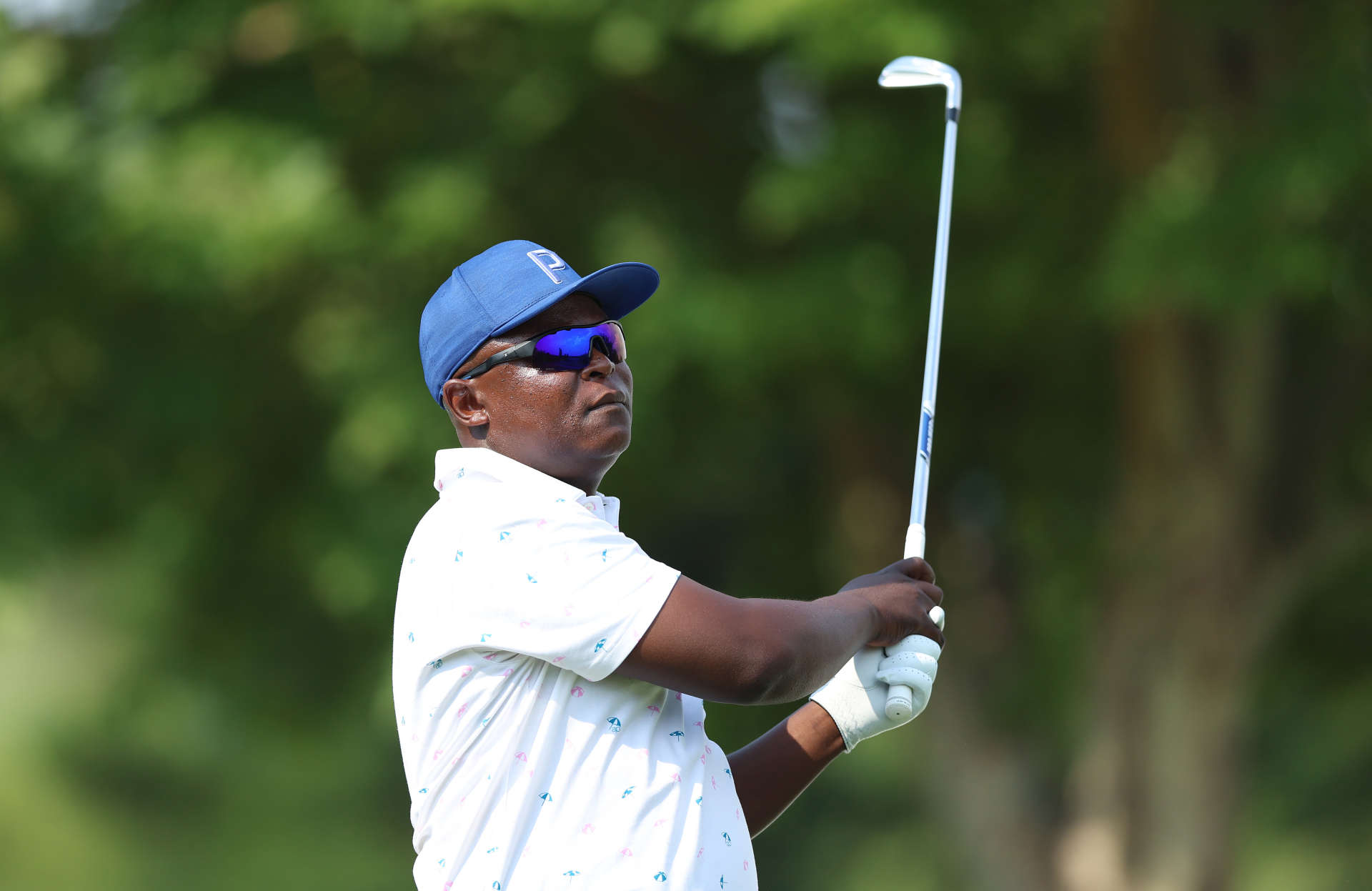 JOHANNESBURG, SOUTH AFRICA - DECEMBER 01: Toto Thimba Jnr of South Africa in action during Day One of the Investec South African Open Championship at Blair Atholl Golf & Equestrian Estate on December 01, 2022 in Johannesburg, South Africa. (Photo by Luke Walker/Getty Images)