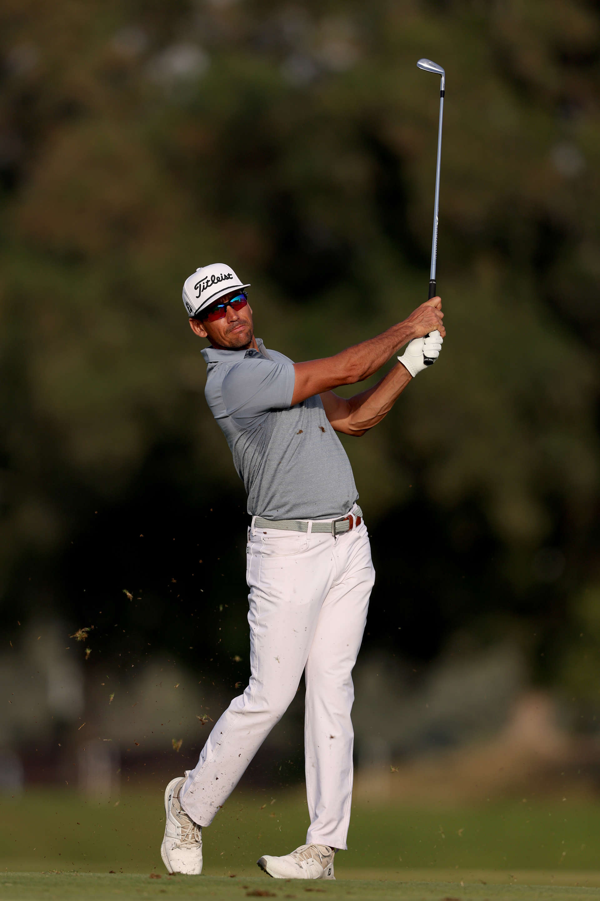 RAS AL KHAIMAH, UNITED ARAB EMIRATES - FEBRUARY 03: Rafa Cabrera Bello of Spain plays his second shot from the 16th Hole on Day Two of the Ras Al Khaimah Championship at Al Hamra Golf Club on February 03, 2023 in Ras al Khaimah, United Arab Emirates. (Photo by Warren Little/Getty Images)