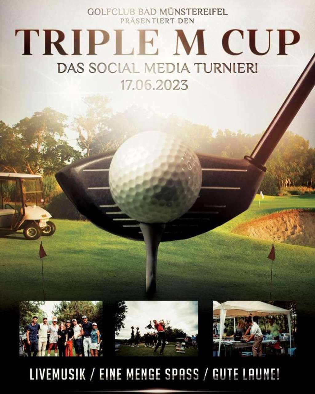 Nur noch 3 Tage gibt es die Frühbucherkonditionen für unseren #TripleMCup 2023 ???. Das etwas andere Golfturnier ⛳️☀️?. Jetzt noch schnell anmelden!
																																										DAS Golf Event der Golfblogger und #instagolf Community! Bau Dein Netzwerk aus  und verbri...