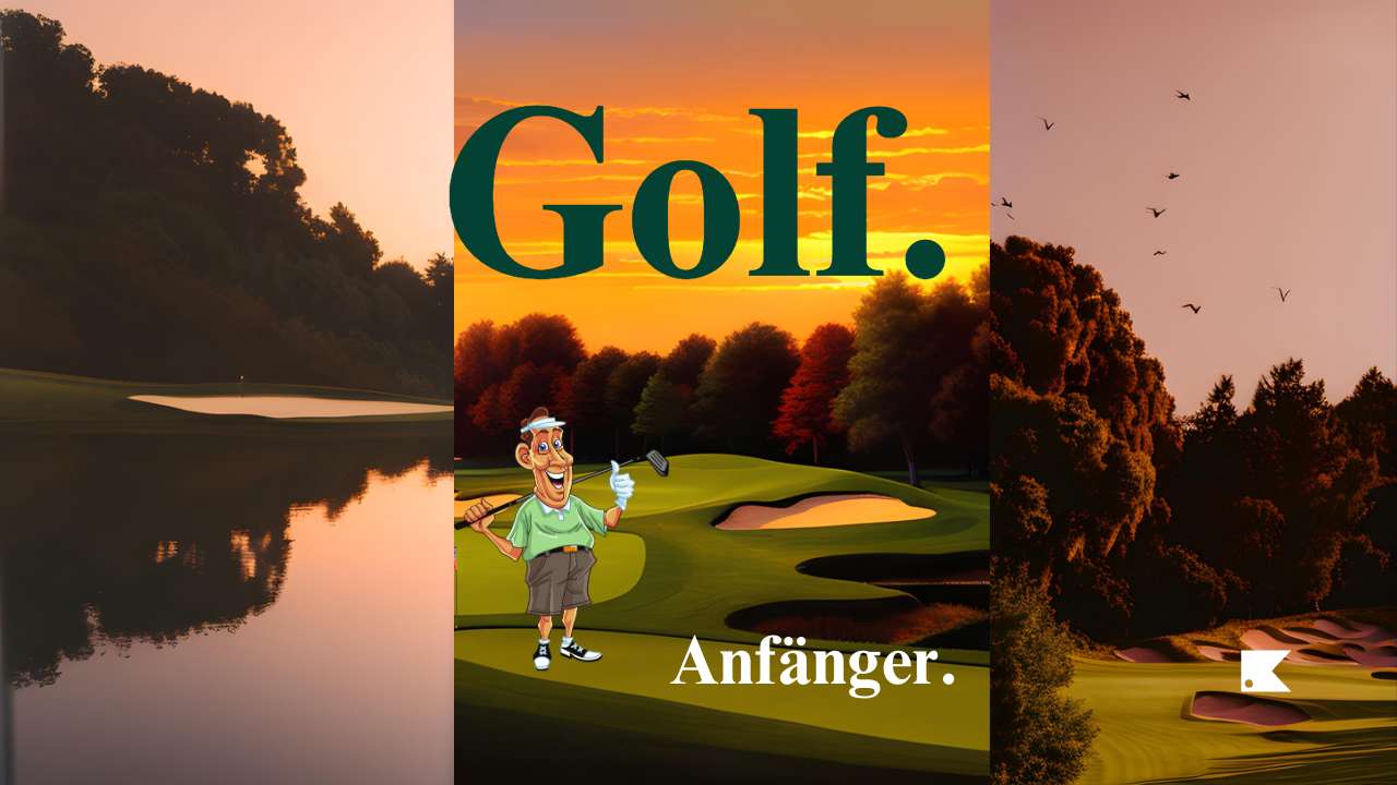 Robert entschleunigt auf dem Golfplatz.