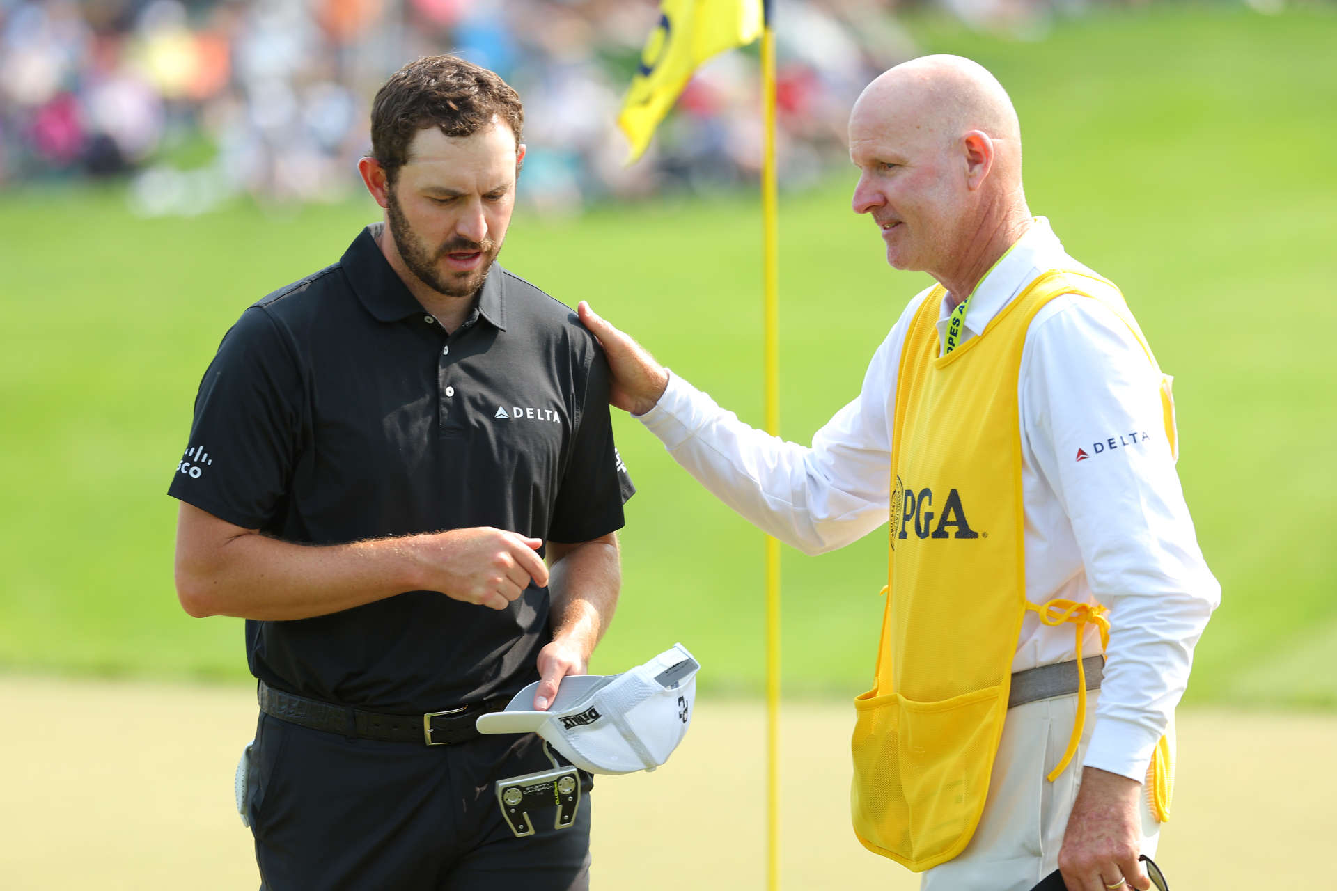 Patrick Cantlay played the second major of the year with Joe LaCava, Tiger Woods' former caddie. With a double bogey, an eagle and four birdies, he played a colorful but good final round and is happy about a top ranking.
