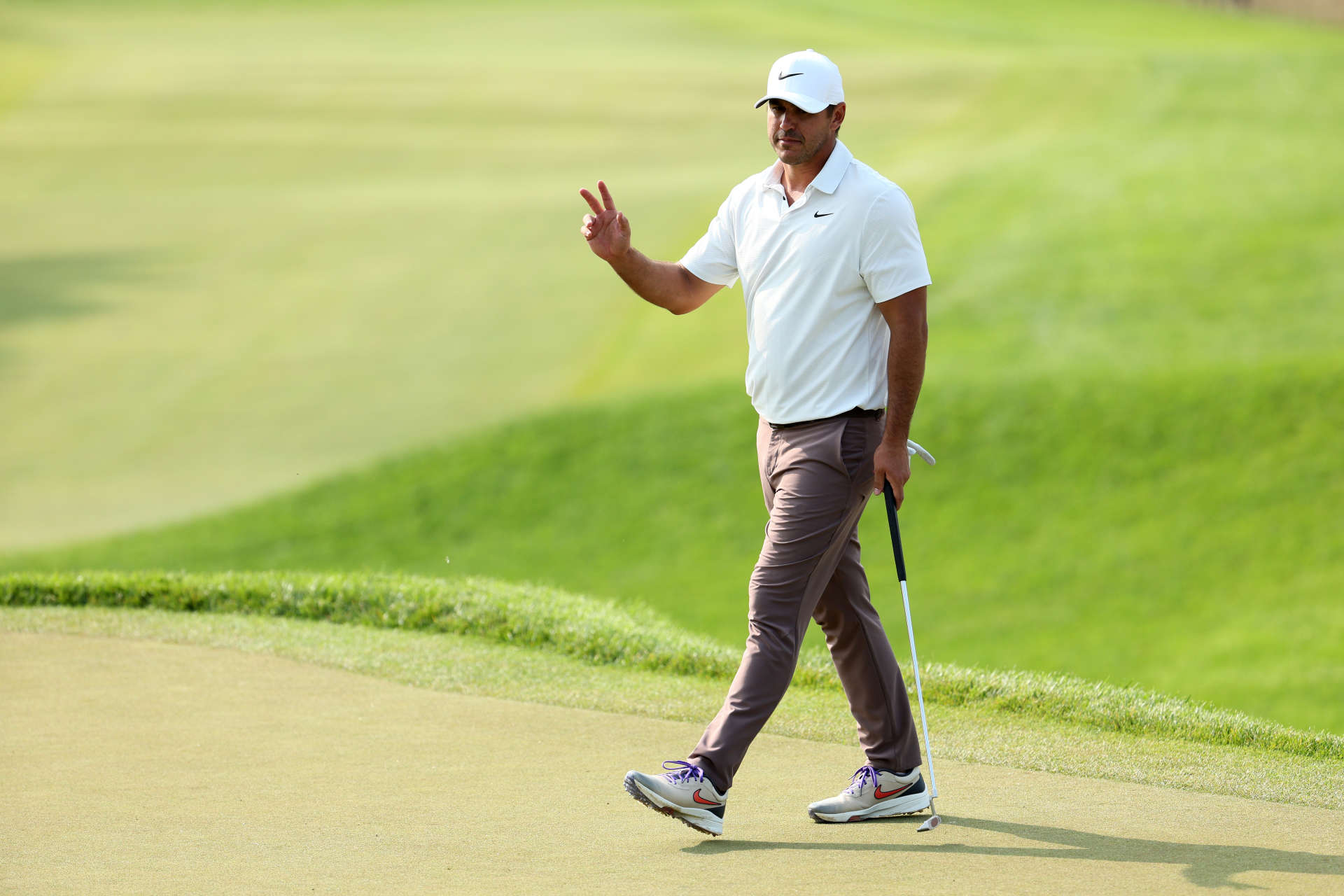 Set the tone on the final day: Brooks Koepka started the final round of the PGA Championship as the leader and did not make it easy for his pursuer Viktor Hovland.