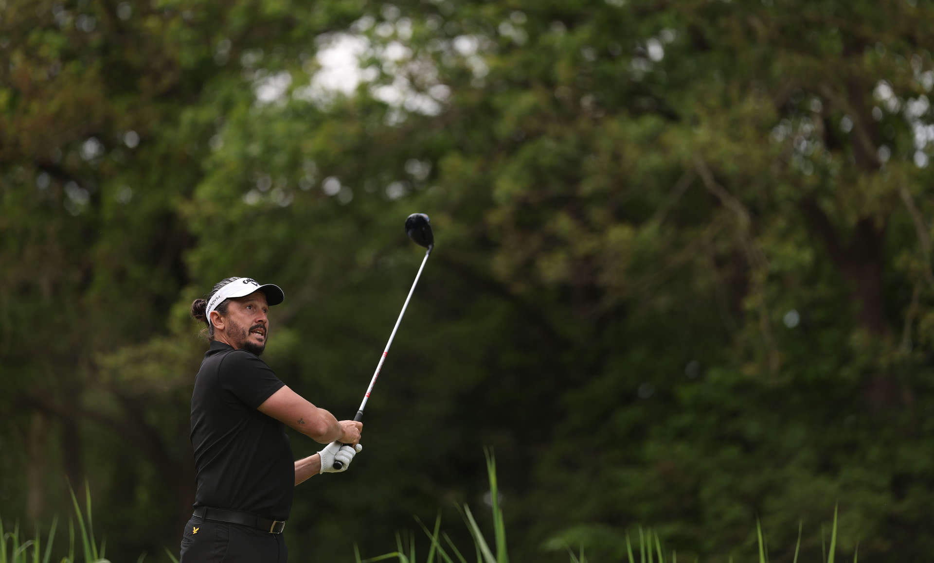 CROMVOIRT, NETHERLANDS - MAY 25: Mike Lorenzo-Vera of France tees off on the seventh hole during Day One of the KLM Open at Bernardus Golf on May 25, 2023 in Netherlands. (Photo by Dean Mouhtaropoulos/Getty Images)