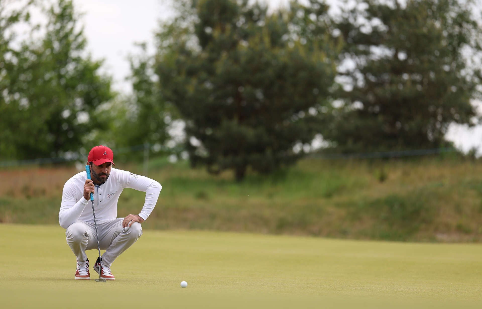 CROMVOIRT, NETHERLANDS - MAY 25: Joel Stalter of France putts on the sixth green during Day One of the KLM Open at Bernardus Golf on May 25, 2023 in Netherlands. (Photo by Dean Mouhtaropoulos/Getty Images)