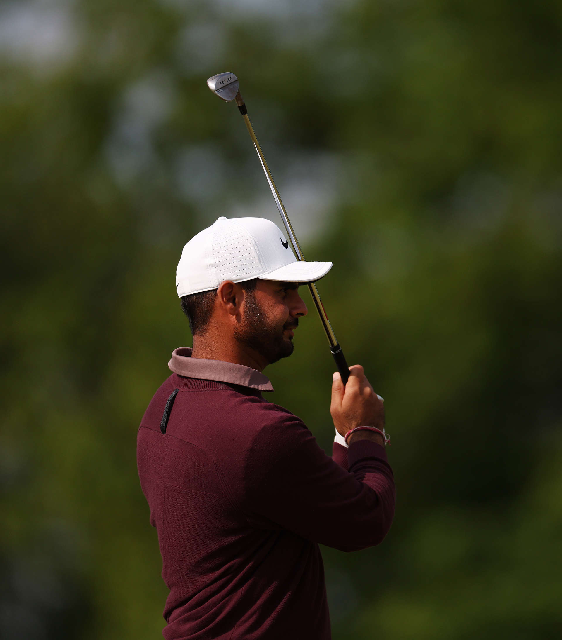 CROMVOIRT, NETHERLANDS - MAY 25: Shubhankar Sharma of India in action on the 18th hole during Day One of the KLM Open at Bernardus Golf on May 25, 2023 in Netherlands. (Photo by Dean Mouhtaropoulos/Getty Images)