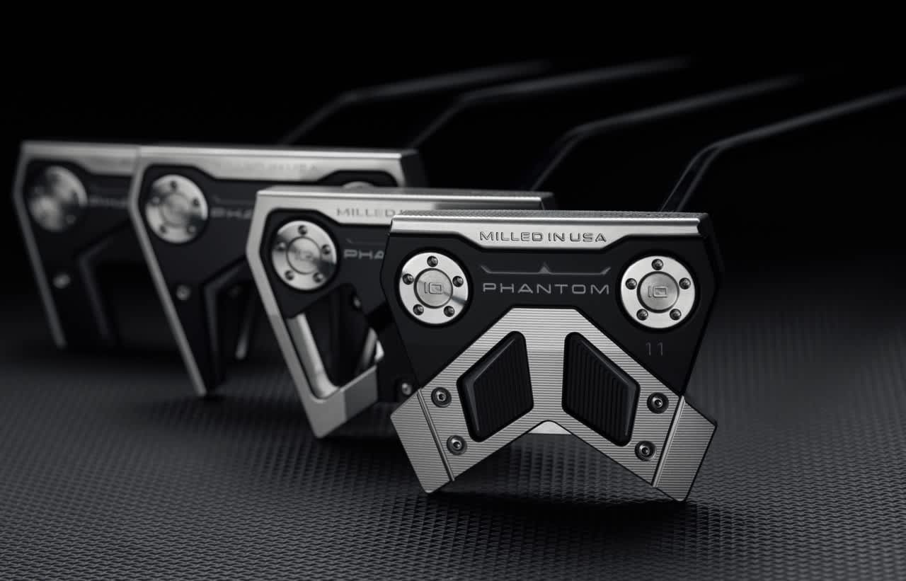 Scotty Cameron has equipped the latest version of the popular putter with additional weights and eye-catching aiming aids. Fans of the brand don't have to do without a milled face either.(Photo: Scotty Cameron)