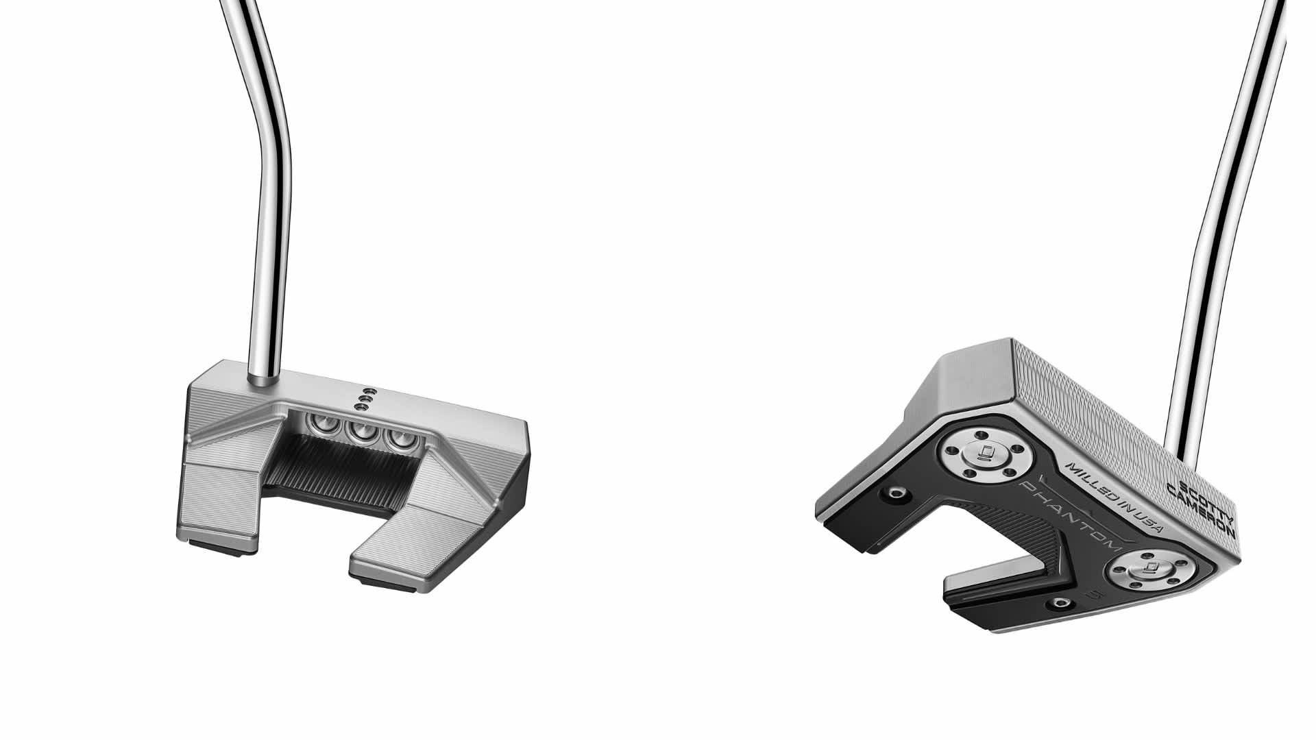 The Scotty Cameron Phantom 5 Putter
The Phantom 5 has been slightly redesigned and now has a more compact shape with improved wings for easier alignment, but retains its tour-proven design. It offers a blade-like feel, has a mid-bend point shaft and features alignment aids.(Photo: Scotty Cameron)