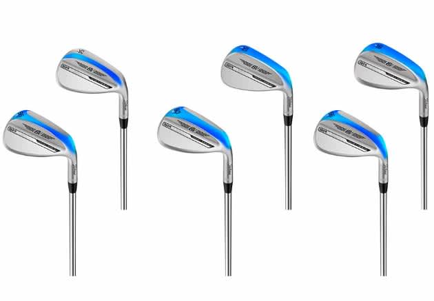 Sechs verschiedene Schliffe bieten diverse Anpassungsmöglichkeiten an verschiedenste Anforderungen. Die Schliffe Links nach Rechts: M, S, T, F, D, K. (Foto: Titleist)