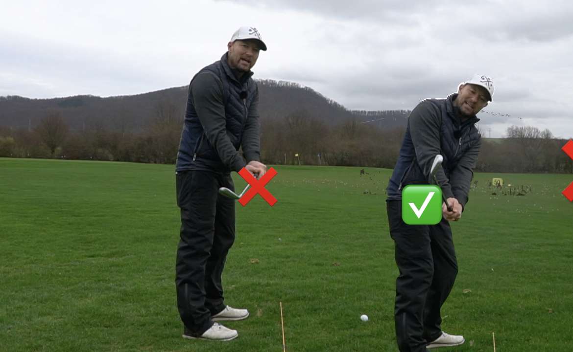 Kritischer Punkt im Golfschwung (Rückschwung)