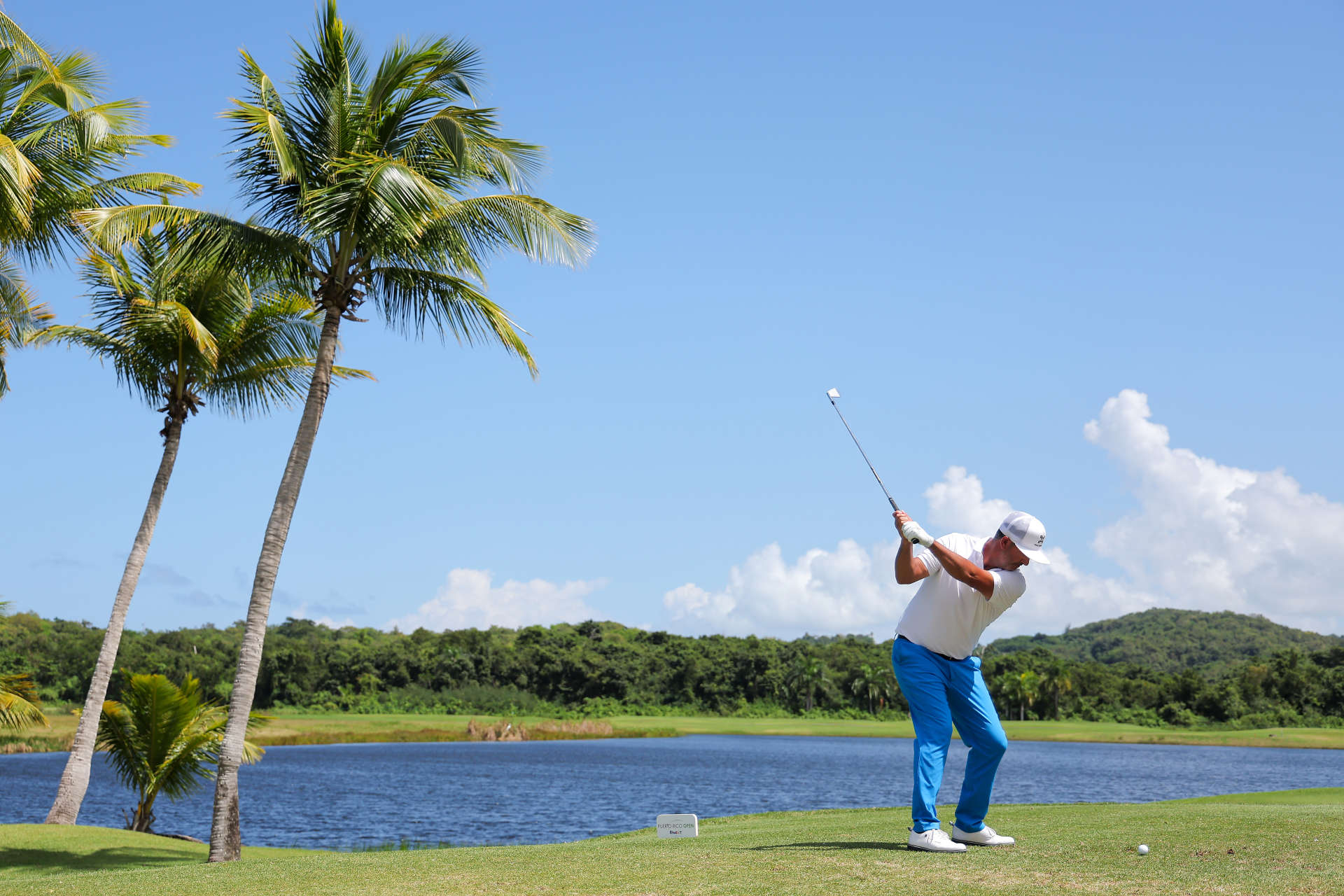 RIO GRANDE, PUERTO RICO - MARCH 09: Scott Piercy of the United States plays his shot from the sixth tee during the third round of the Puerto Rico Open at Grand Reserve Golf Club on March 09, 2024 in Rio Grande, Puerto Rico. (Photo by Jonathan Bachman/Getty Images)