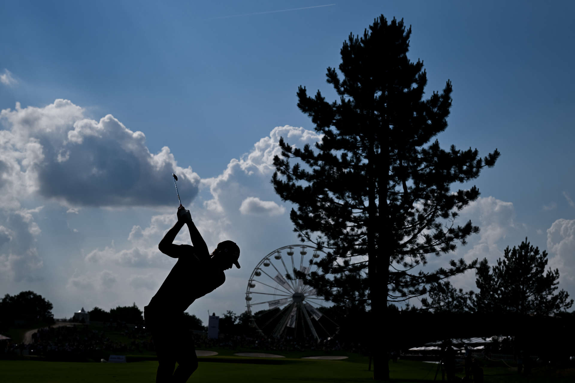 HAMBURG, GERMANY - JUNE 1: Niklas Norgaard of Denmark plays his second shot on the 18th hole during Day Three of the European Open at Green Eagle Golf Course on June 1, 2024 in Winsen, Germany.  (Photo by Octavio Passos/Getty Images for U.COM)