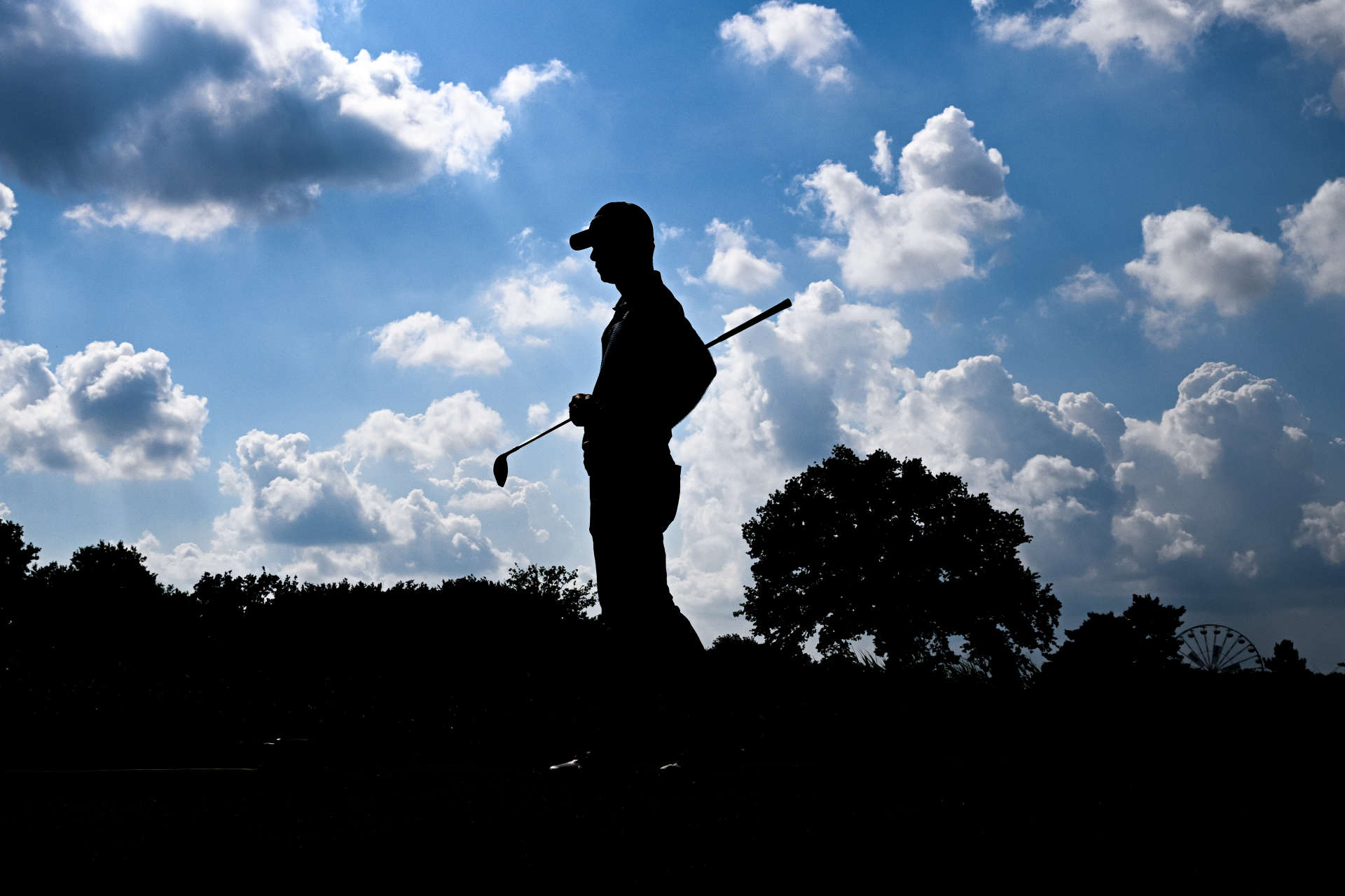 HAMBURG, GERMANY - JUNE 1: Guido Migliozzi of Italy prepares to plays his tee shot on the 18th hole during Day Three of the European Open at Green Eagle Golf Course on June 1, 2024 in Winsen, Germany.  (Photo by Octavio Passos/Getty Images for U.COM)
