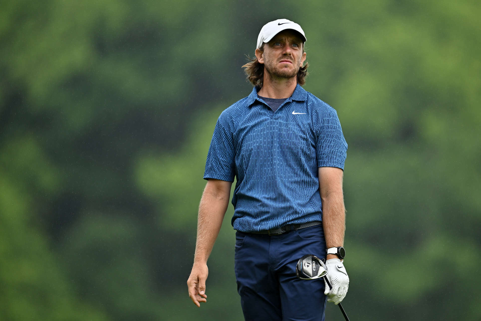 HAMILTON, ONTARIO - JUNE 02: Tommy Fleetwood of England watches his shot from the fourth tee during the final round of the RBC Canadian Open at Hamilton Golf & Country Club on June 02, 2024 in Hamilton, Ontario, Canada. (Photo by Minas Panagiotakis/Getty Images)
