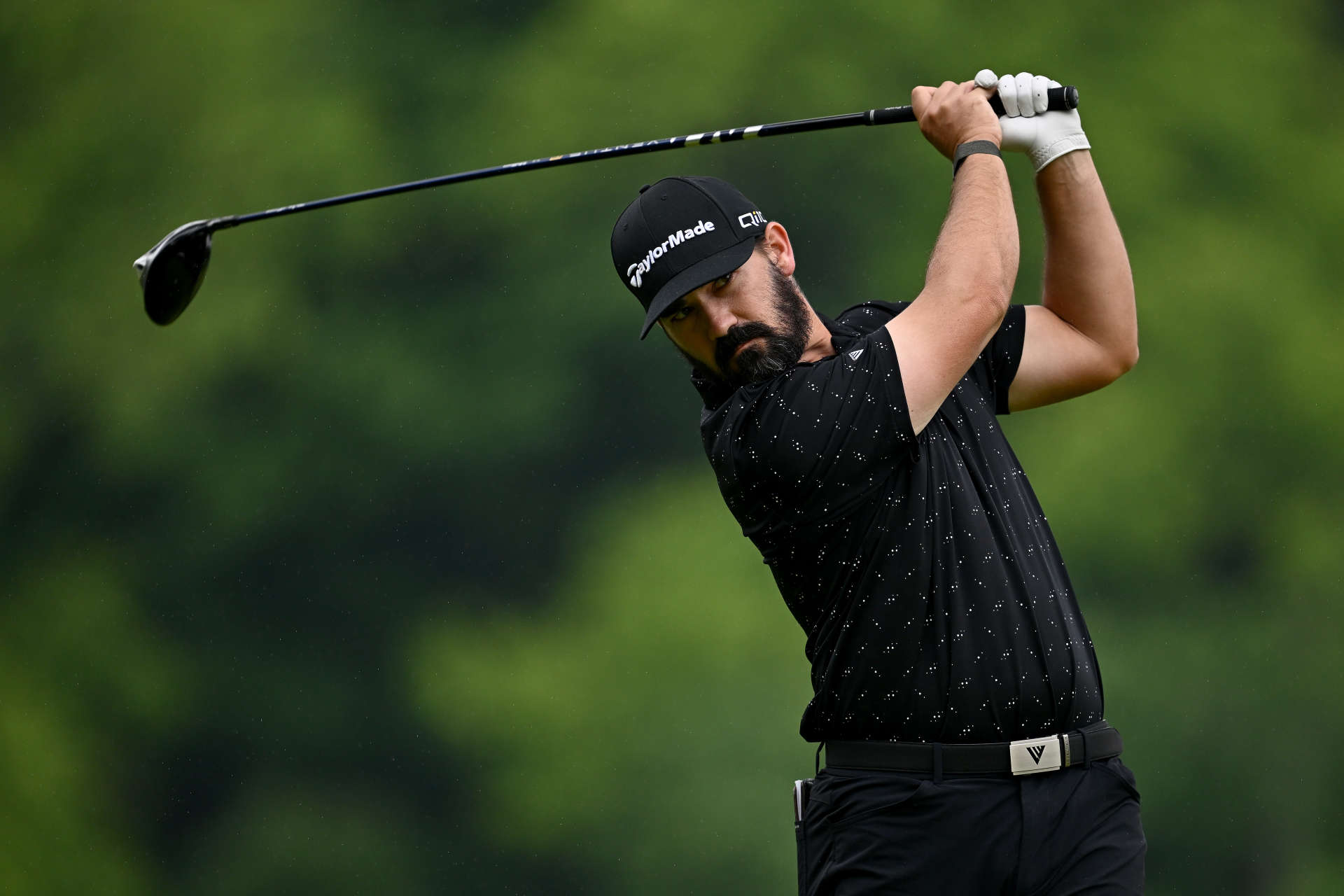 HAMILTON, ONTARIO - JUNE 02: Chad Ramey of the United States  plays his shot from the fourth tee during the final round of the RBC Canadian Open at Hamilton Golf & Country Club on June 02, 2024 in Hamilton, Ontario, Canada. (Photo by Minas Panagiotakis/Getty Images)