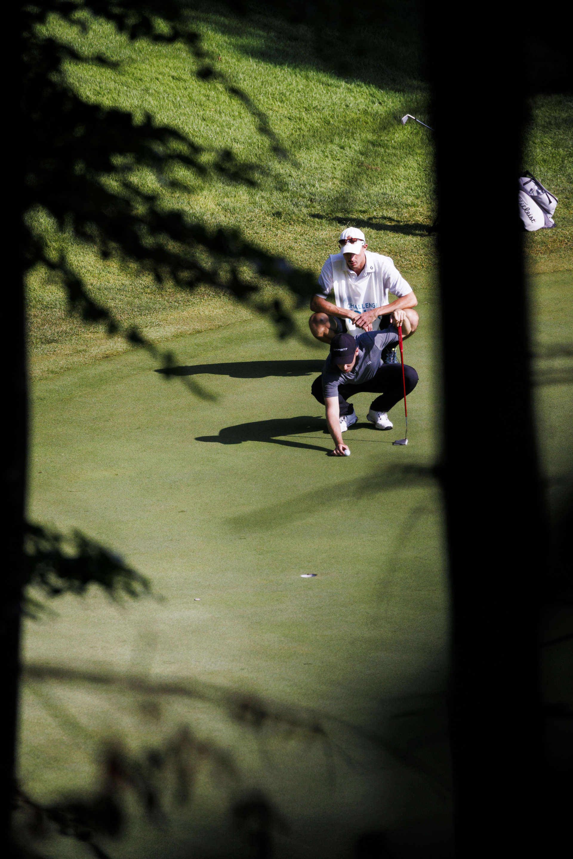 RAMSAU, AUSTRIA - JULY 19: Stefano Mazzoli of Italy lines up for a putt on the fourth green during day two of the Euram Bank Open at GC Adamstal on July 19, 2024 in Ramsau, Austria. (Photo by Jan Hetfleisch/Getty Images)