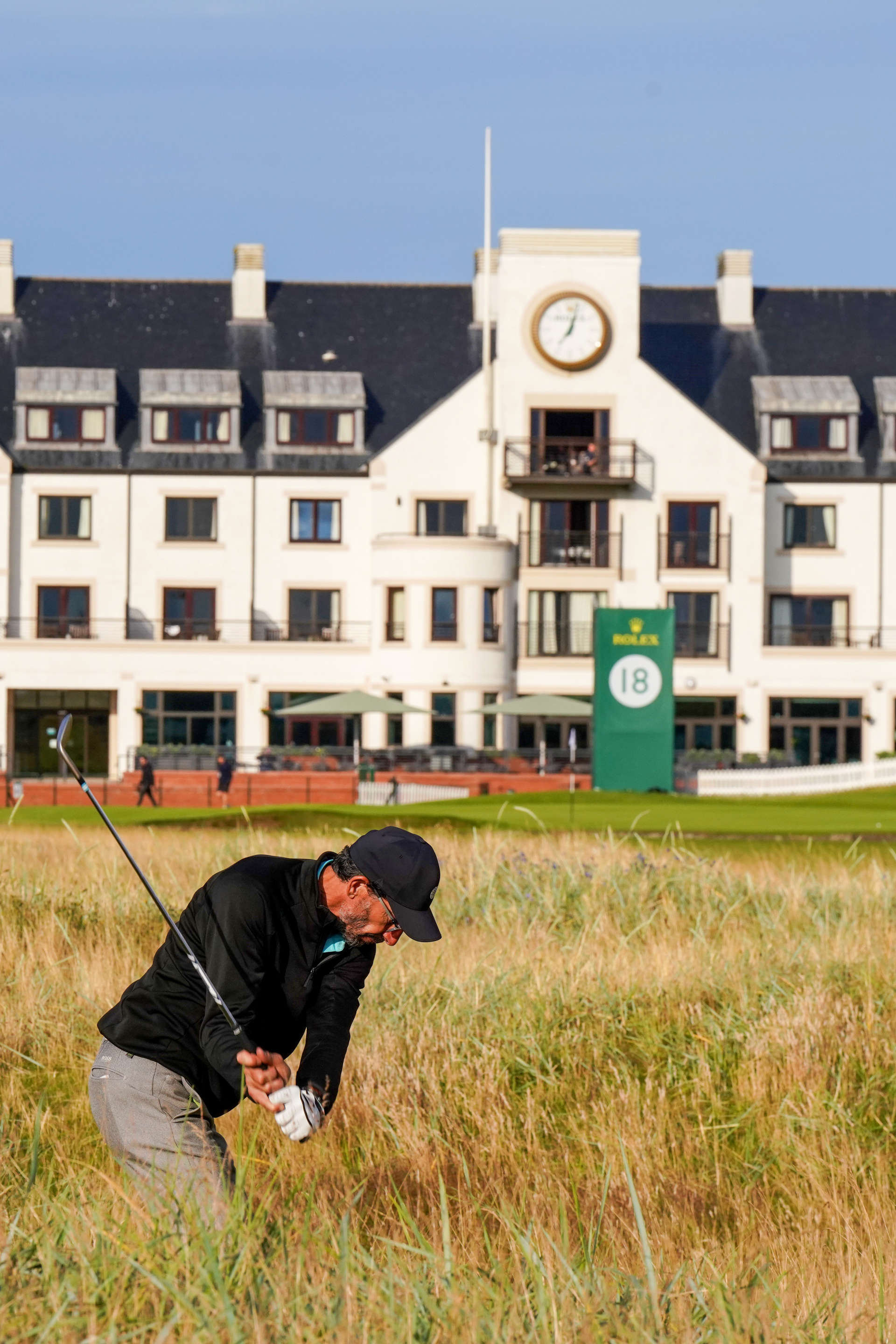 CARNOUSTIE, SCOTLAND - JULY 25: Lionel Alexandre of France in action during day one of the Senior Open Championship presented by Rolex at Carnoustie Golf Links on July 25, 2024 in Carnoustie, Scotland.  (Photo by Phil Inglis/Getty Images)