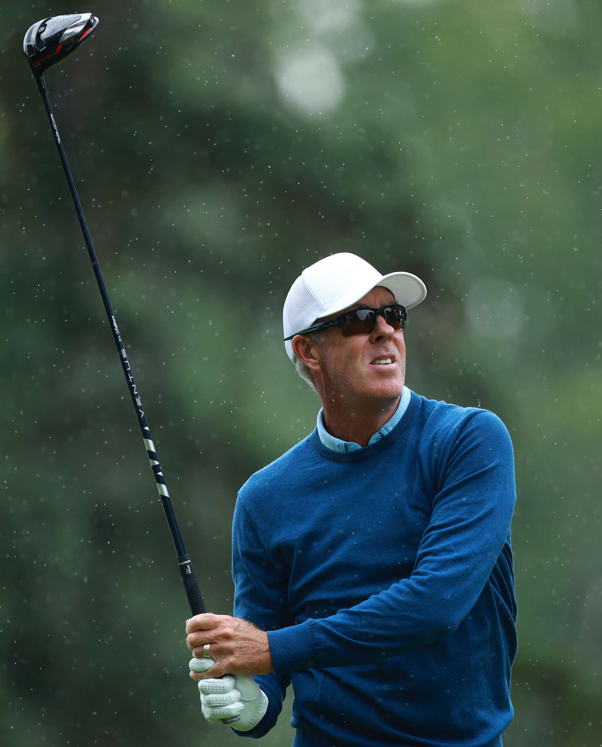 CALGARY, CANADA - AUGUST 16:  Richard Green of Australia hits his tee shot on the 7th hole during the first round of the Rogers Charity Classic at Canyon Meadows Golf & CC on August 16, 2024 in Calgary, Alberta, Canada.  (Photo by Vaughn Ridley/Getty Images)