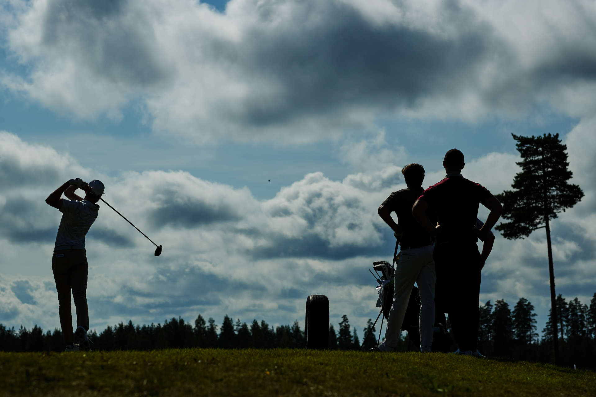 VIERUMAKI, FINLAND - AUGUST 17: Ben Schmidt of England plays a shot on day three of the Vierumaki Finnish Challenge supported by Finnish Golf Union 2024 at Vierumäki Resort on August 17, 2024 in Vierumaki, Finland. (Photo by Joosep Martinson/Getty Images)