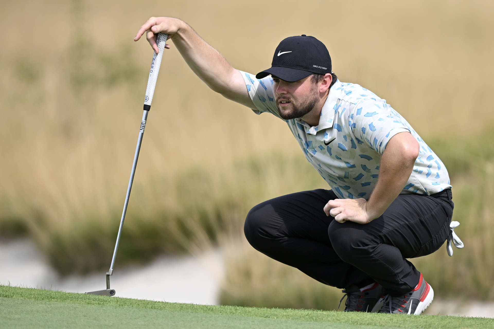 PRAGUE, CZECH REPUBLIC - AUGUST 18: Alex Fitzpatrick of England looks on day four of the D+D REAL Czech Masters at PGA National OAKS Prague on August 18, 2024 in Prague, Czech Republic. (Photo by Octavio Passos/Getty Images)