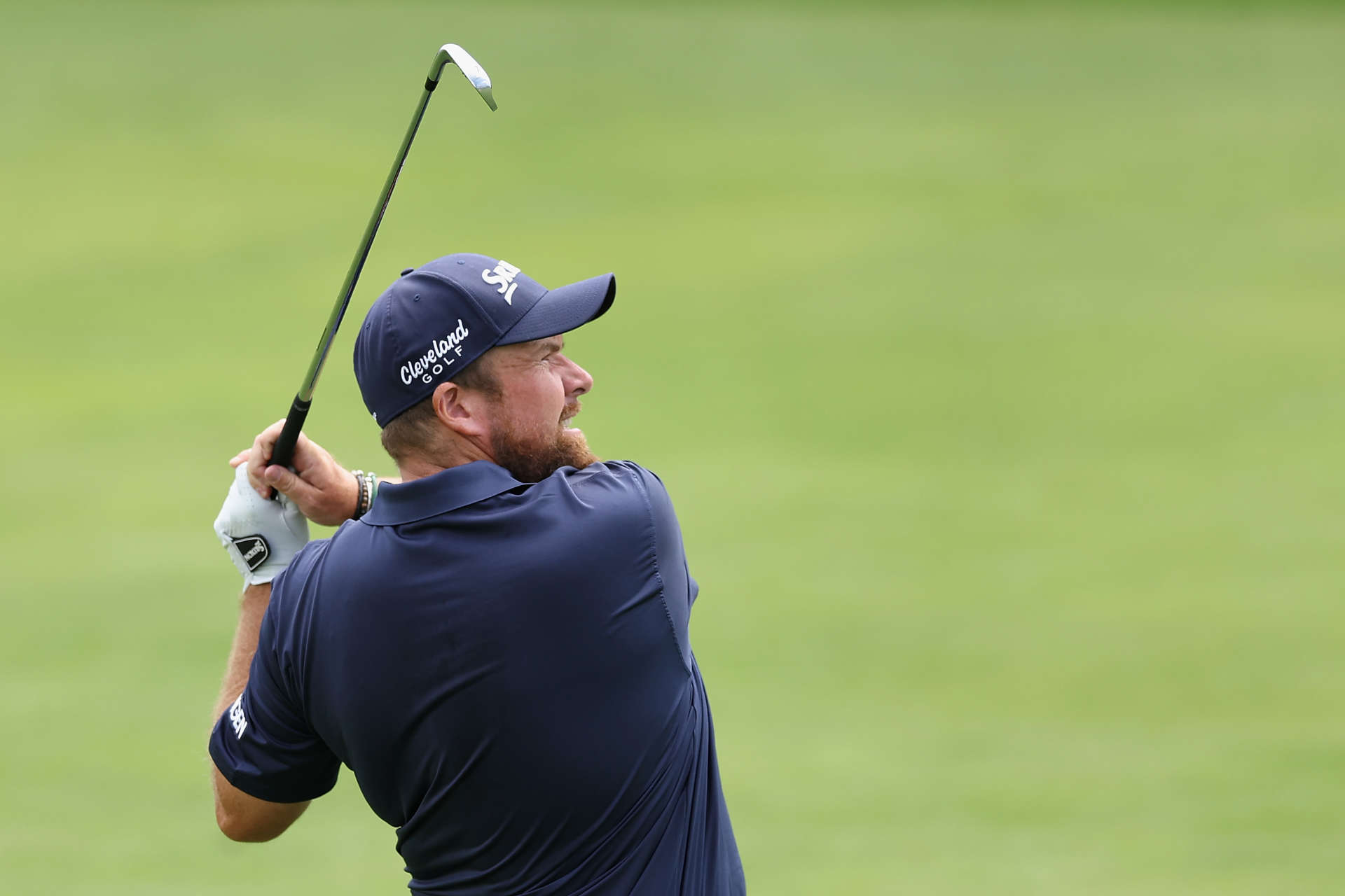CASTLE ROCK, COLORADO - AUGUST 22: Shane Lowry of Ireland plays his second shot on the 17th hole during the first round of the BMW Championship at Castle Pines Golf Club on August 22, 2024 in Castle Rock, Colorado. (Photo by Christian Petersen/Getty Images)