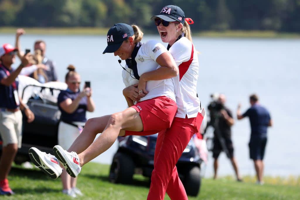 Solheim Cup winners again the best celebratory pictures of Team USA