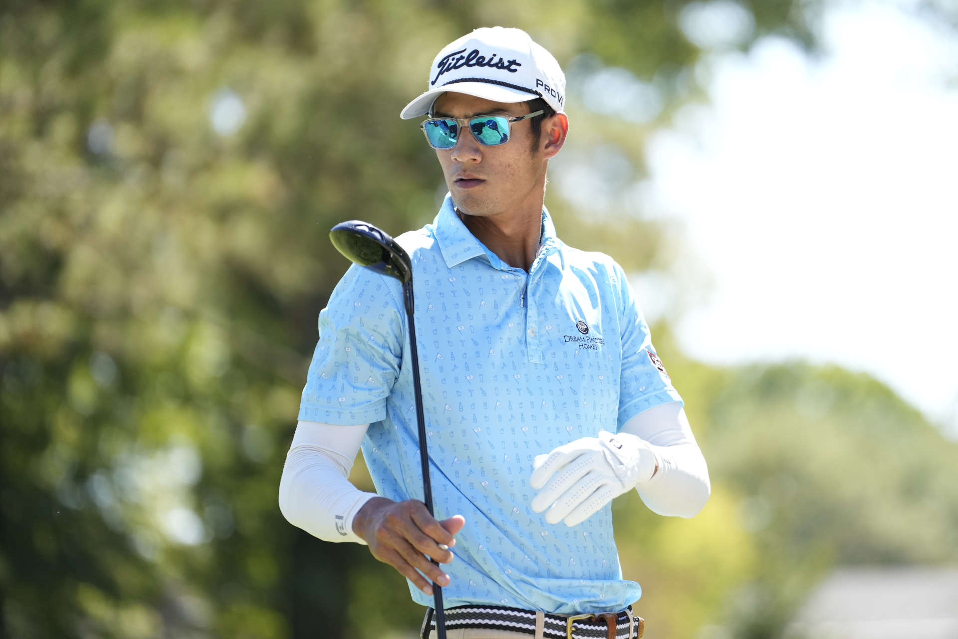 COLUMBUS, OHIO - SEPTEMBER 21: Ricky Castillo of the United States walks off the third tee during the third round of the Nationwide Children's Hospital Championship 2024 at Ohio State University Golf Club on September 21, 2024 in Columbus, Ohio. (Photo by Raj Mehta/Getty Images)