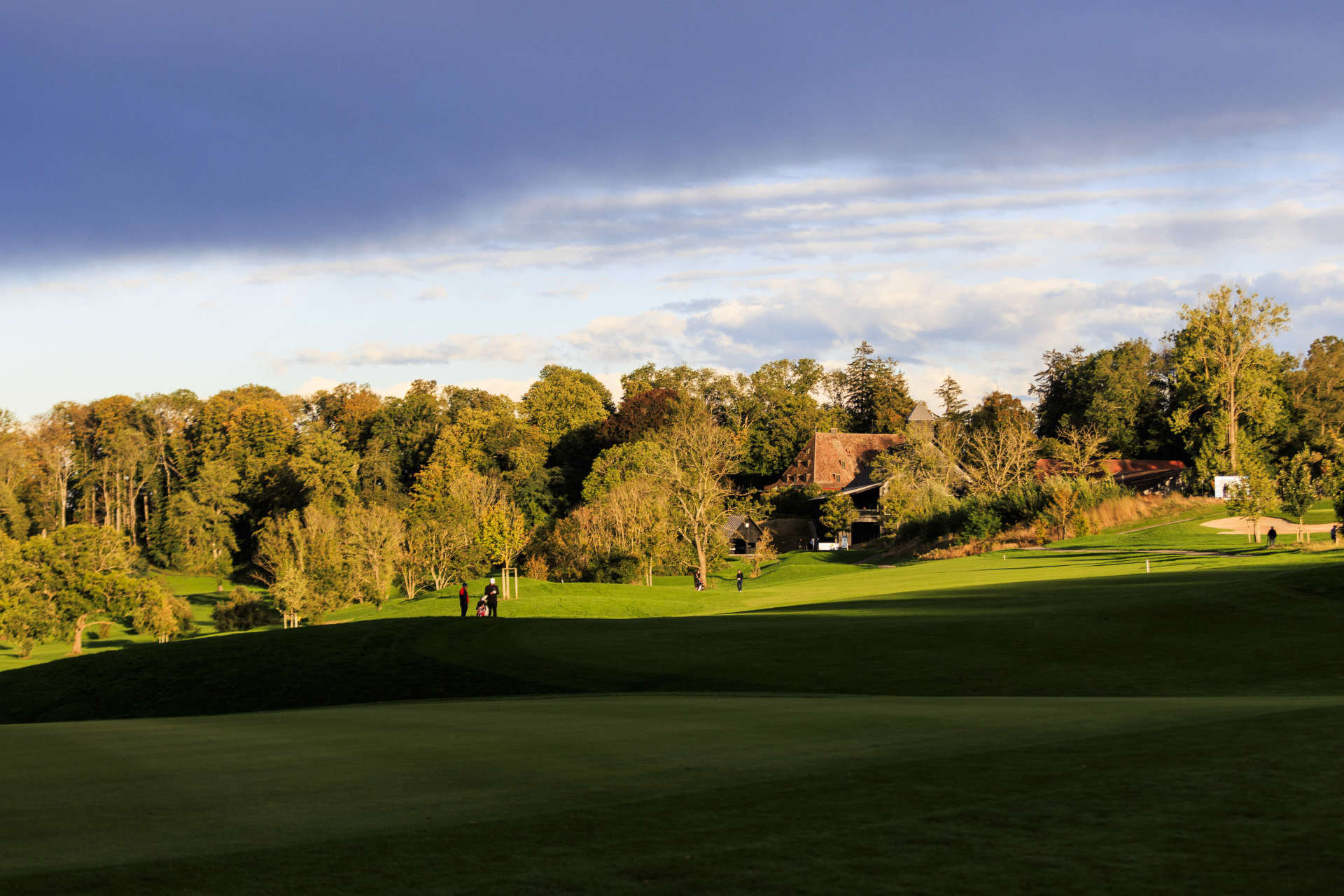 FOLGENSBOURG, FRANCE - SEPTEMBER 27: A general view at the Golf Saint Apollinaire on day two of the Swiss Challenge 2024 at Golf Saint Apollinaire on September 27, 2024 in Folgensbourg, France. (Photo by Jan Hetfleisch/Getty Images)