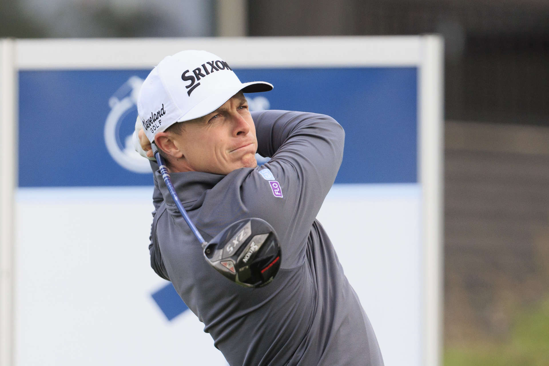 FOLGENSBOURG, FRANCE - SEPTEMBER 27: Conor Purcell of Ireland tees of at the first tee on day two of the Swiss Challenge 2024 at Golf Saint Apollinaire on September 27, 2024 in Folgensbourg, France. (Photo by Jan Hetfleisch/Getty Images)