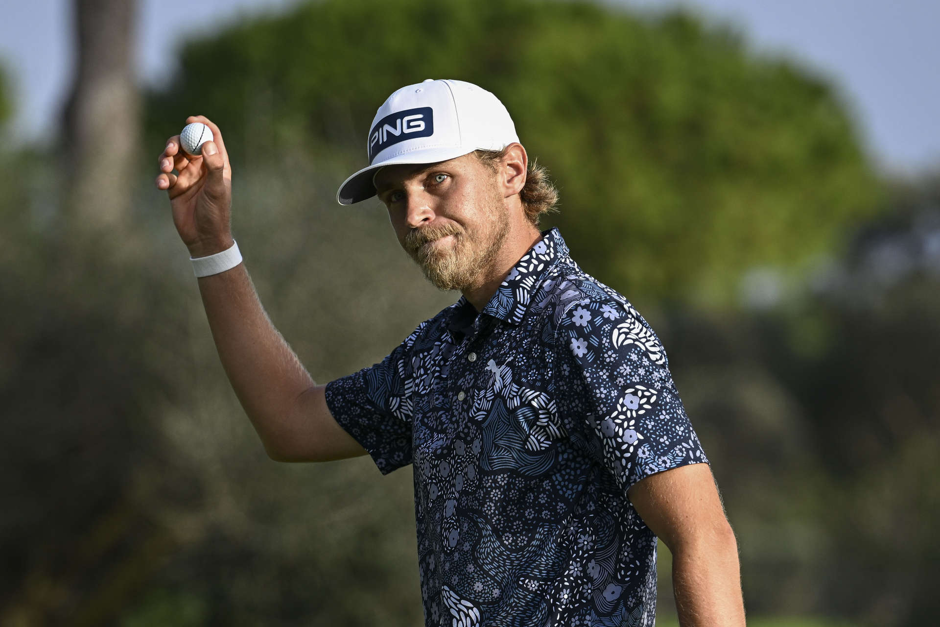 ALCUDIA, SPAIN - NOVEMBER 3: Kristoffer Reiten of Norway reacts on the 18th hole on day four of the Rolex Challenge Tour Grand Final supported by the R&A 2024 at Club de Golf Alcanada on November 3, 2024 in Port d'Alcudia, Spain. (Photo by Octavio Passos/Getty Images)