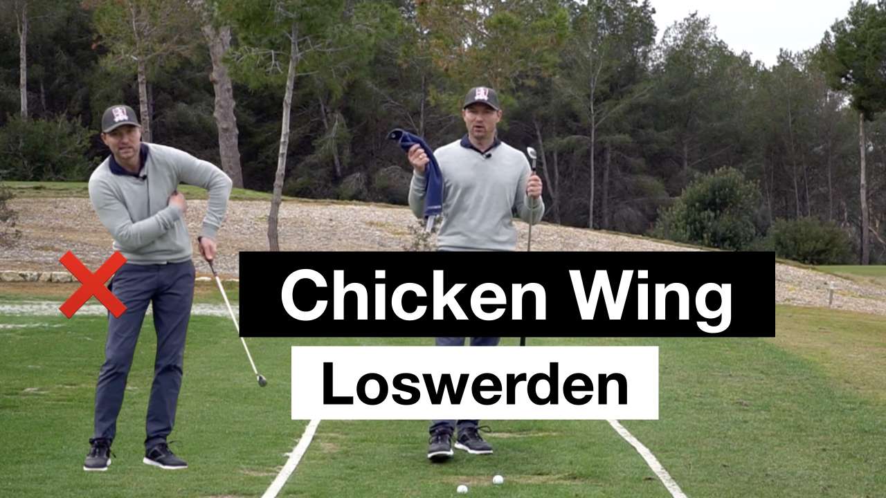 So verhinderst du deinen Chicken-Wing im Golfschwung