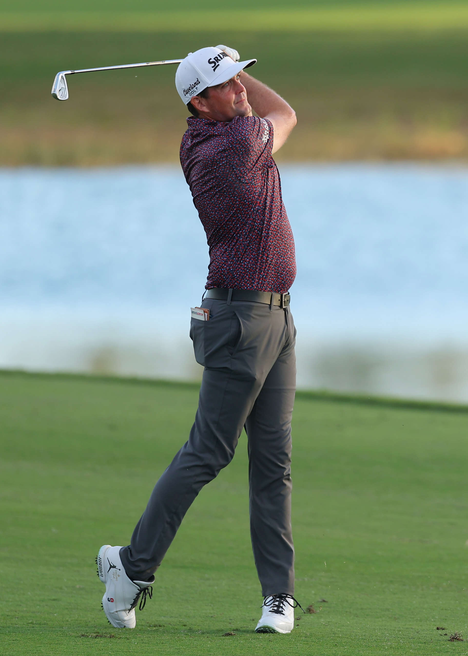 NASSAU, BAHAMAS - DECEMBER 07: Keegan Bradley of the United States plays a shot on the 18th hole during the third round of the Hero World Challenge 2024 at Albany Golf Course on December 07, 2024 in Nassau, Bahamas. (Photo by Kevin C. Cox/Getty Images)