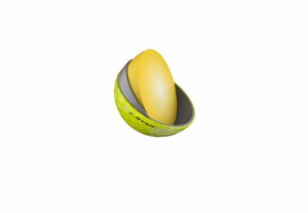 Der Ball besteht aus drei Layern. (Foto: Srixon)