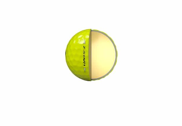 Der Z-Star Diamond minimiert durch eine Kombination aus festem Kern und reduzierter Kompression den Driver-Spin und liefert dennoch Greenside Spin. (Foto: Srixon)