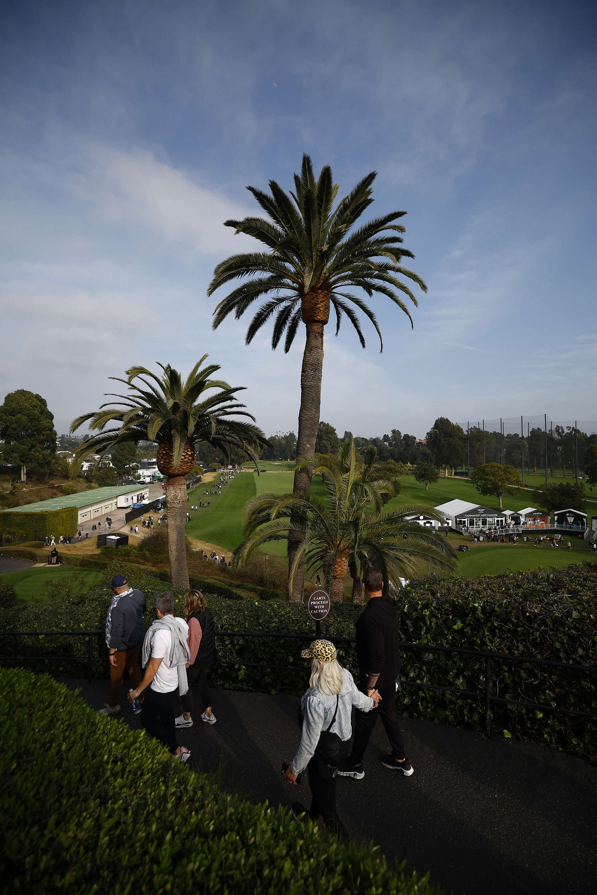 PACIFIC PALISADES, CALIFORNIA - FEBRUARY 17:  A general view during the third round of The Genesis Invitational at Riviera Country Club on February 17, 2024 in Pacific Palisades, California. (Photo by Ronald Martinez/Getty Images)