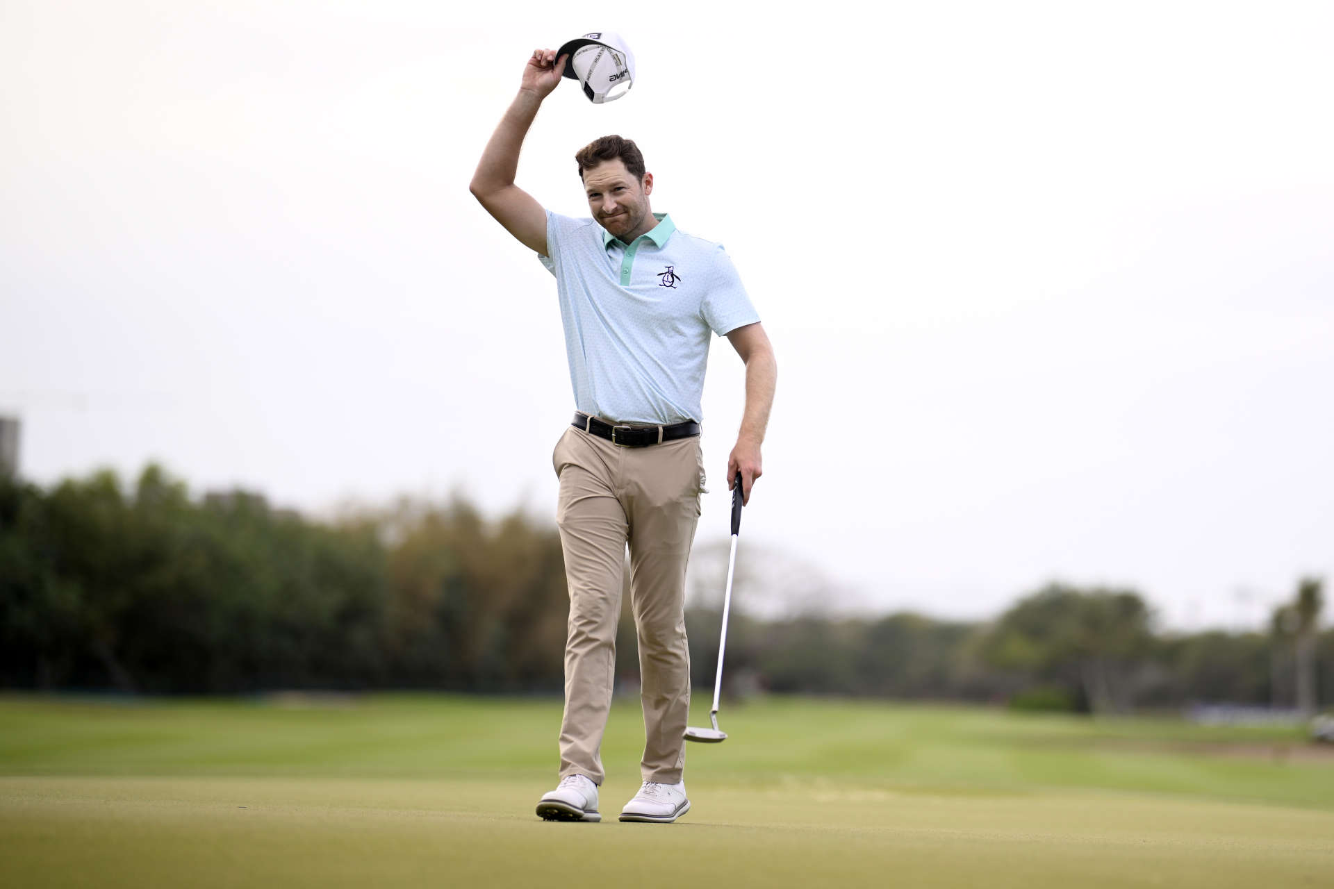 Die erste Reaktion Campbells auf seinen Sieg.