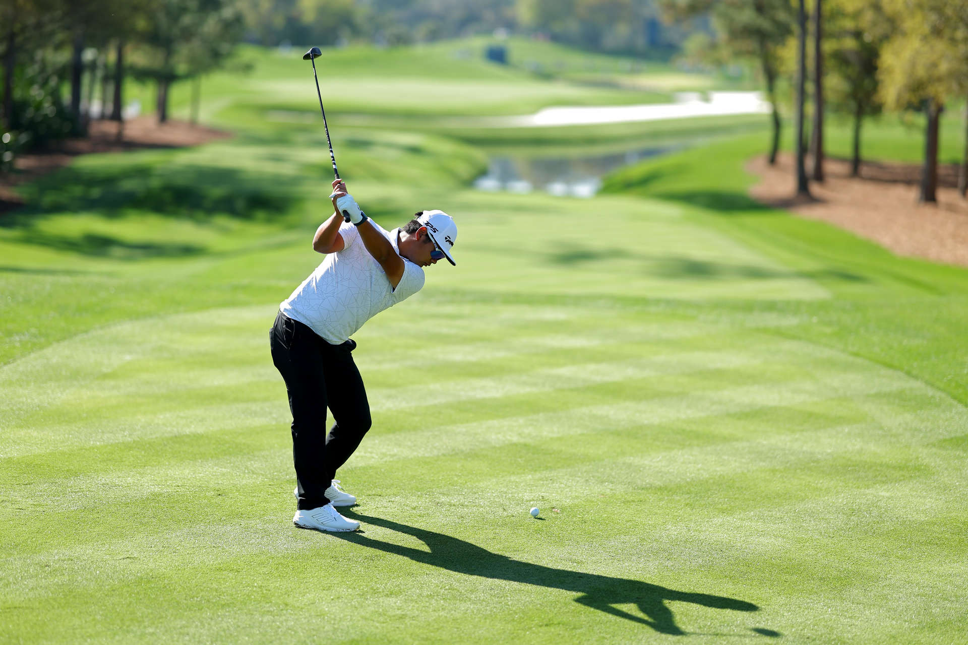 PONTE VEDRA BEACH, FLORIDA - MARCH 14: Ryo Hisatsune of Japan plays his shot from the fourth tee during the first round of THE PLAYERS Championship on the Stadium Course at TPC Sawgrass on March 14, 2024 in Ponte Vedra Beach, Florida. (Photo by Kevin C. Cox/Getty Images)