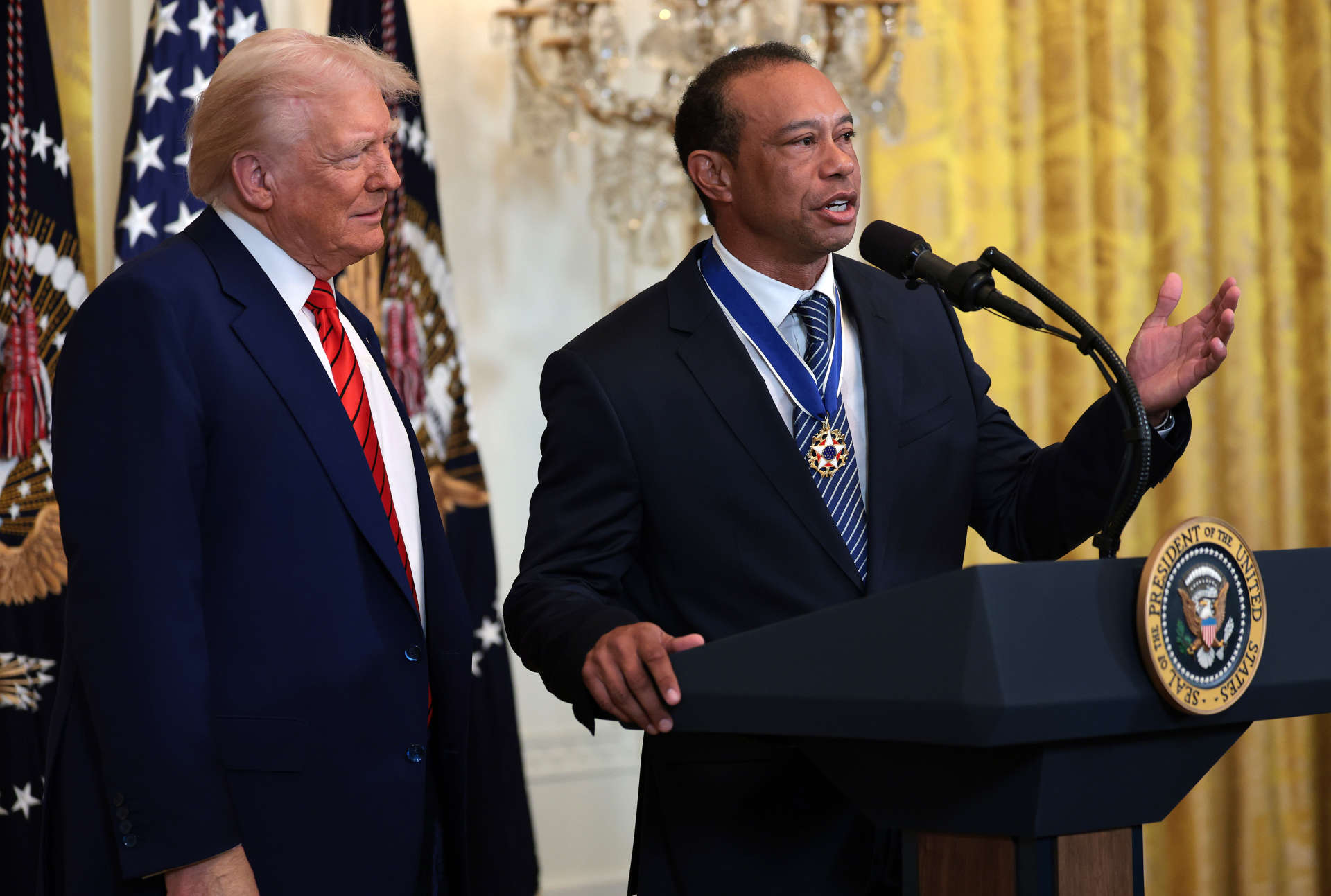 Tiger Woods und Donald Trump - Die besten Bilder