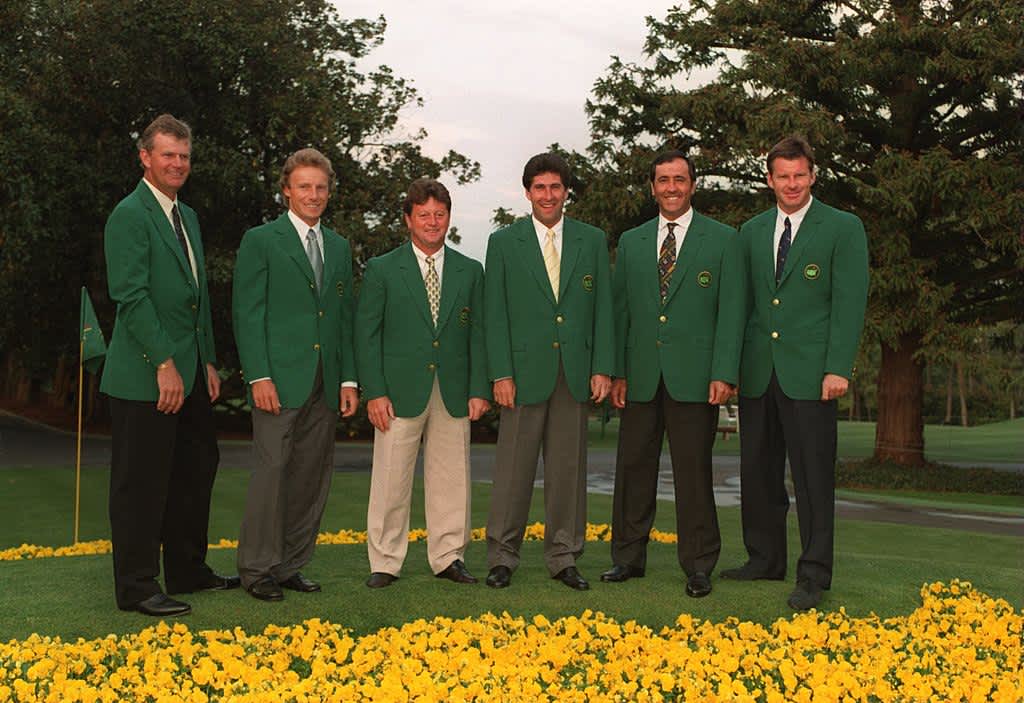 1995 - Eine eindrucksvolle Golf-Generation: Sandy Lyle, Bernhard Langer, Ian Woodnam, Jose maria Olazabal, Seve Ballesteris und Nick Faldo