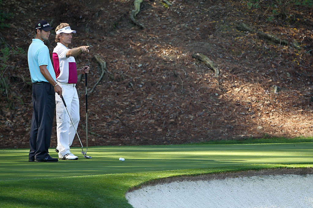 2010 - Langer nimmt den Landsmann Martin Kaymer unter seine Fittiche