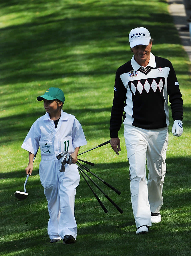 2009 - Par-3-Contest mit Sohn Jason Langer