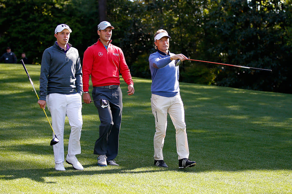 2016 - Auch andere Spieler wie Matt Fitzpatrick saugen die Weisheit des zweifachen masters-Siegers auf.