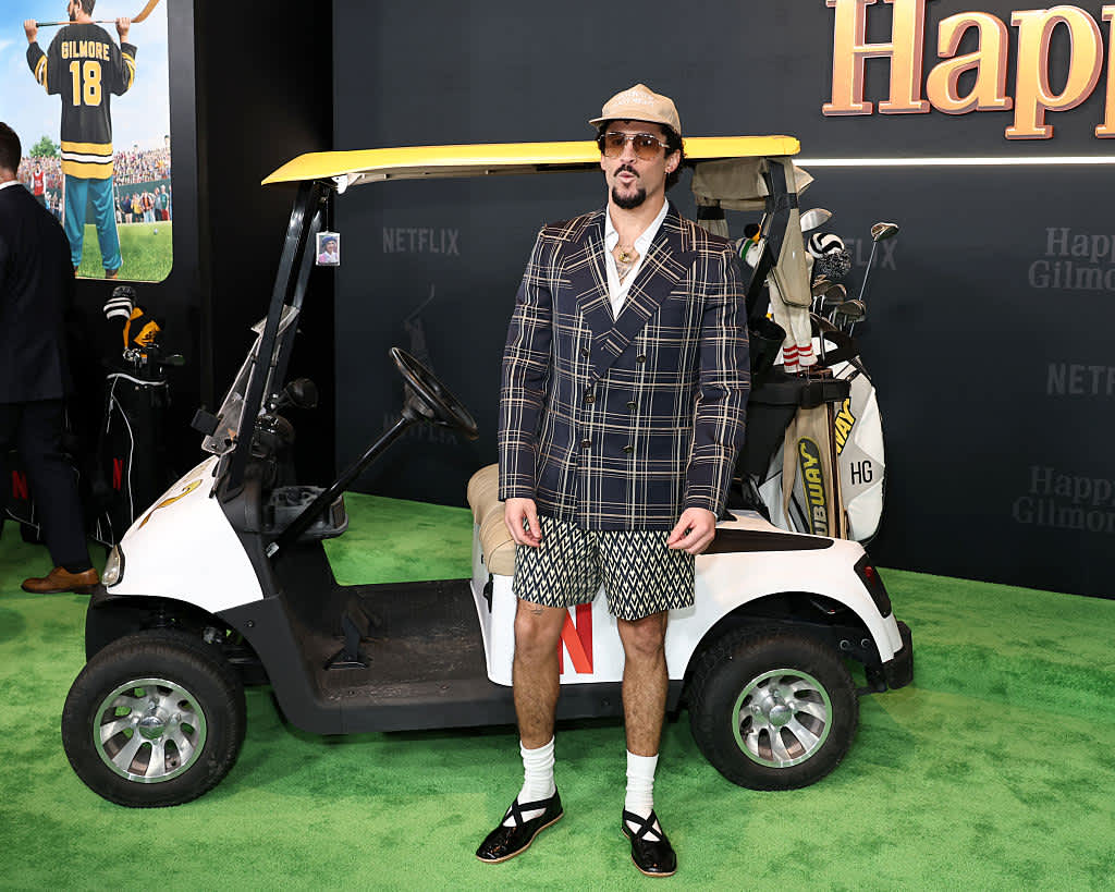 NEW YORK, NEW YORK - JULY 21: Bad Bunny attends Netflix's "Happy Gilmore 2" New York Premiere at Jazz at Lincoln Center on July 21, 2025 in New York City. (Photo by Jamie McCarthy/Getty Images)