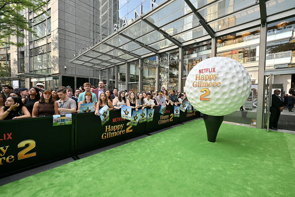 NEW YORK, NEW YORK - JULY 21: A view of the venue during the Happy Gilmore 2 World Premiere at Jazz at Lincoln Center on July 21, 2025 in New York City. (Photo by Roy Rochlin/Getty Images for Netflix)