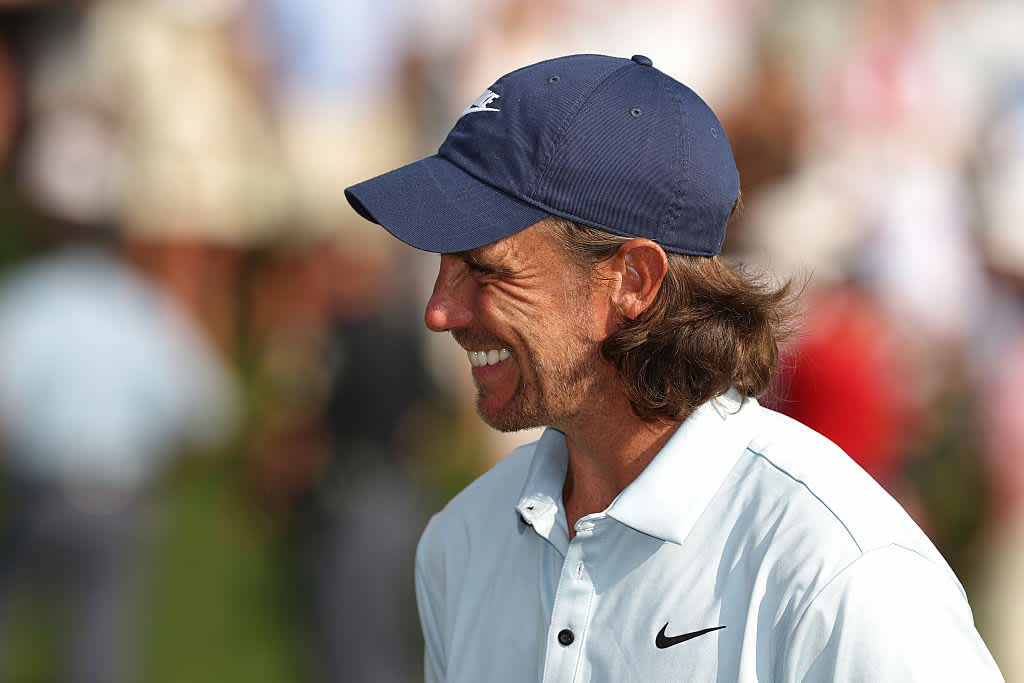 ATLANTA, GEORGIA - AUGUST 24: Tommy Fleetwood of England reacts after winning the final round of the TOUR Championship 2025 at East Lake Golf Club on August 24, 2025 in Atlanta, Georgia. (Photo by Kevin C. Cox/Getty Images)
