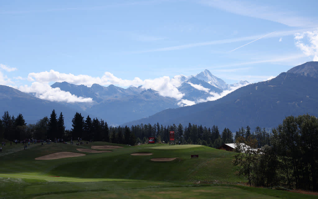 Ein Blick auf das 7. Loch ohne die Wolken.
